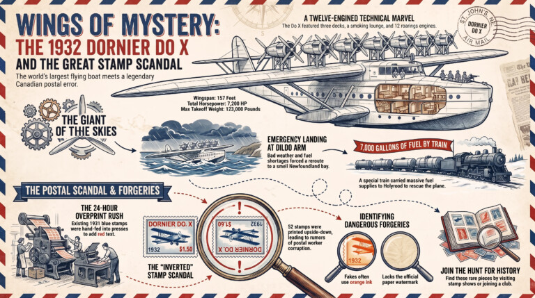 The Giant Flying Boat and the Upside-Down Stamps