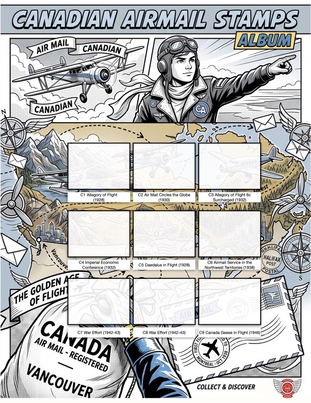 Start your own Canadian Air Mail stamp collection