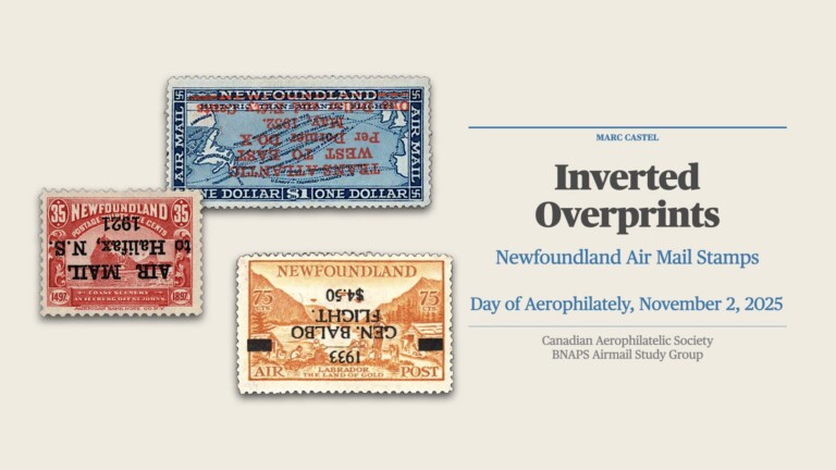 Inverted Overprints on Newfoundland Air Mail Stamps